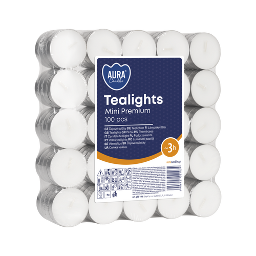 Aura Podgrzewacze Tealight PF8 S100 100szt.