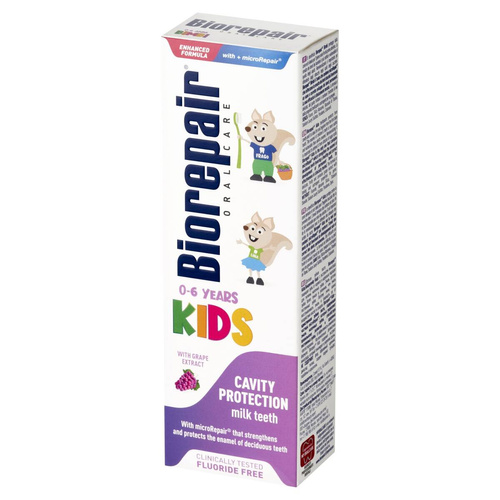 BIOREPAIR Kids Pasta do Zębów z Ekstraktem z Winogronu 50 ml dla Dzieci 0-6 lat