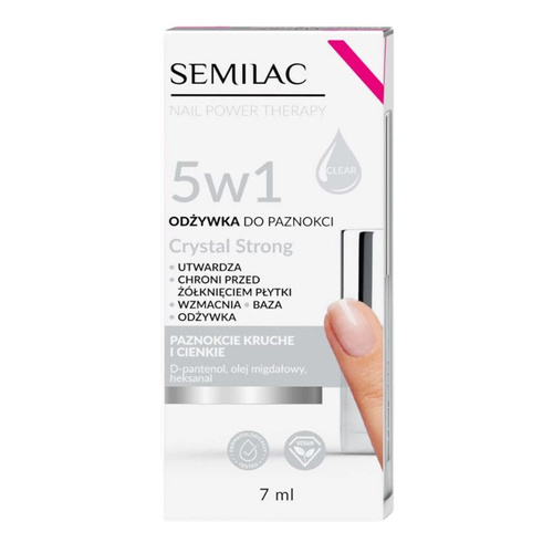 Semilac Odżywka do paznokci Nail Power Therapy 5w1 Crystal Strong 7ml