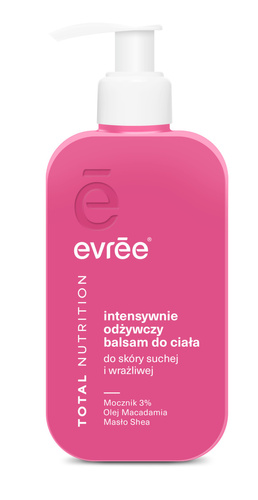 EVREE Total Nutrition Balsam do Ciała 300 ml – Intensywne Odżywienie dla Suchej i Wrażliwej Skóry