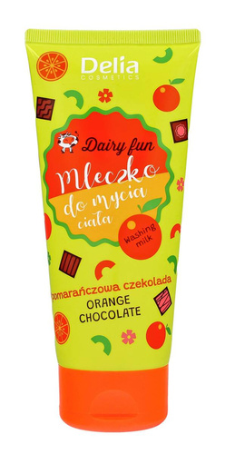 DELIA COSMETICS DAIRY FUN Mleczko do mycia ciała - Pomarańczowa czekolada 200ml