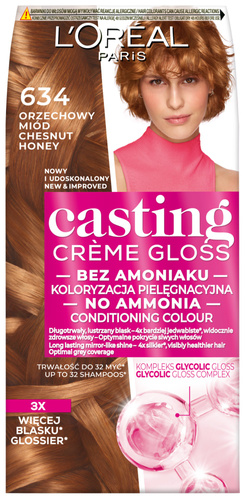 L'Oréal Casting Creme Gloss Krem koloryzujący 634 Orzechowy Miód