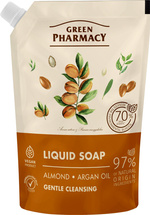 GREEN PHARMACY Mydło w płynie Migdały z Olejem Organowym 460 ml - Zapas