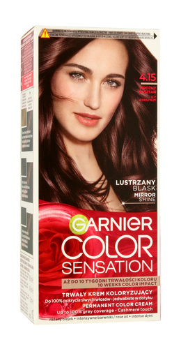Garnier Color Sensation Krem koloryzujący 4.15 Icy Chestnut- Mroźny kasztan