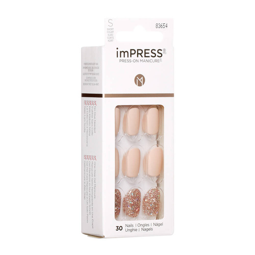 KISS Sztuczne Paznokcie samoprzylepne imPress - KIM003 (rozmiar S) 1op.(30szt)