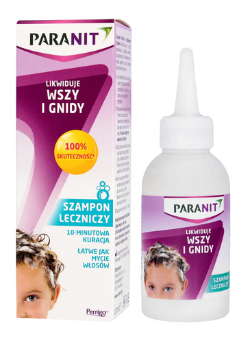 PARANIT Szampon leczniczy likwidujący wszy i gnidy - 10 minutowa kuracja 100ml