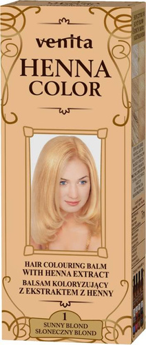 VENITA Henna Color Balsam koloryzujący z ekstraktem z Henny - 1 Słoneczny Blond