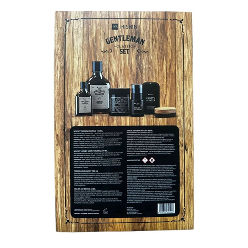 HISKIN Gentleman Zestaw prezentowy Męska skrzynia 6 elementów