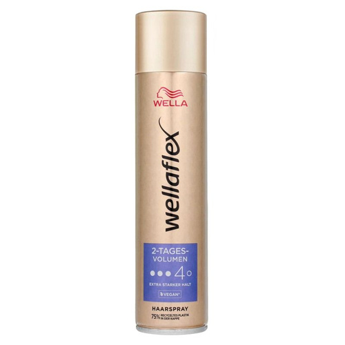 WELLAFLEX Lakier do Włosów 2-Dniowe Volumen Nr 4, 250 ml
