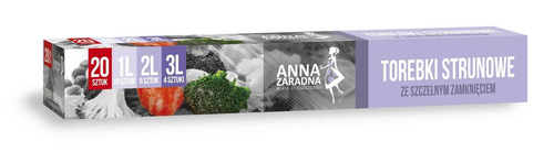 ANNA ZARADNA Torebki strunowe MIX 1L, 2L, 3L - - 20szt.