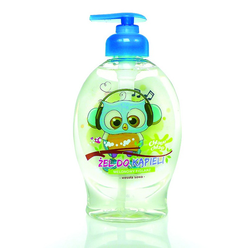 CHLAPU CHLAP Wesoła Sowa Żel do Kąpieli Melonowy Figlarz 384 ml