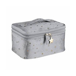 ECARLA Kosmetyczka rozkładana z wkładem 2w1 kuferek - szary KS97SZ