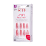 KISS Sztuczne Paznokcie Jelly Fantasy - Be Jelly(28szt)