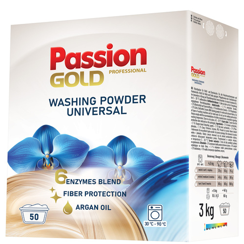 PASSION GOLD Proszek do prania Uniwersalny 3 kg - Profesjonalna Jakość