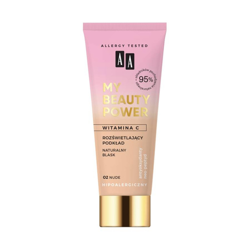 AA My Beauty Power Witamina C Podkład rozświetlający 02 Nude 30ml