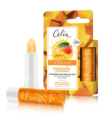 Celia Pomadka ochronna - Olejkowy balsam do ust Mango