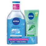 NIVEA ZESTAW DUO Płyn micelarny 400ml + Żel do twarzy