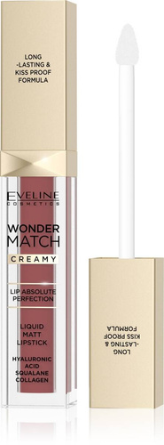 Eveline Matowa Pomadka w płynie Wonder Match Creamy nr 07 - Toffee 6.8 ml