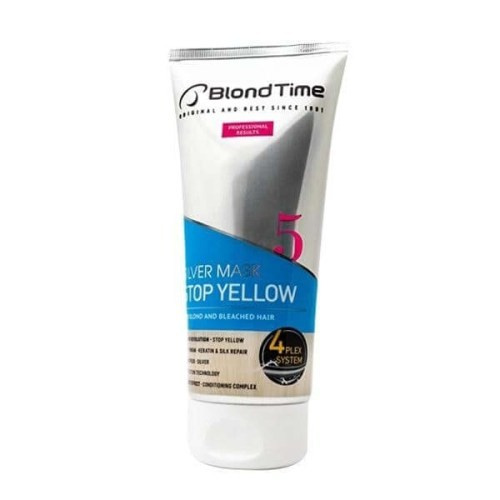 BLOND TIME 5 Silver Max - Rozjaśniająca Maska Przeciw Żółknięciu 200 ml