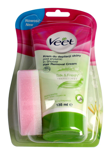 Veet Krem do depilacji skóry pod prysznic Silk & Fresh - skóra sucha  135ml