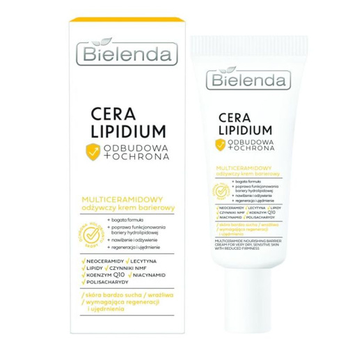 BIELENDA Odbudowa + Ochrona Cera Lipidium Multiceramidowy Krem Barierowy 50 ml