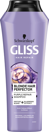 Schwarzkopf Gliss Hair Repair Purple Szampon do włosów blond i rozjaśnionych  250ml