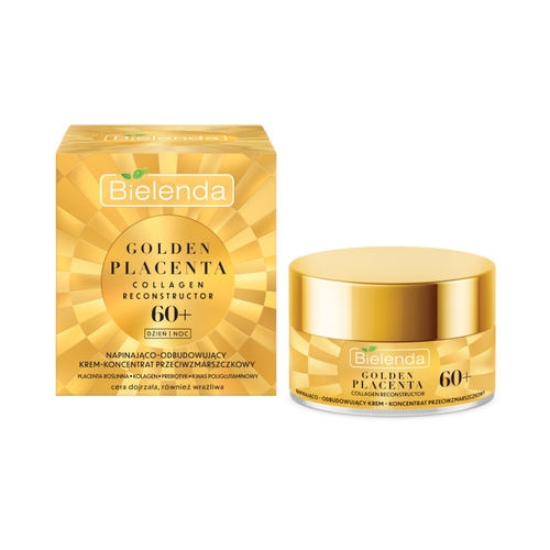 Bielenda COLLAGEN RECONSTRUCTOR - Napinająco - odbudowujący krem koncentrat przeciwzmarszczkowy 60+ dzień/noc 50ml