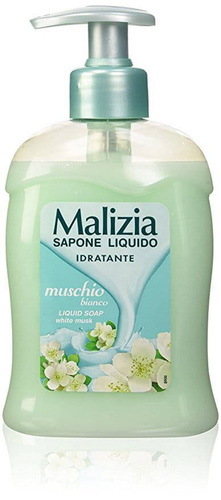 MALIZIA Mydło w płynie pompka Mushio Bianco 300 ml
