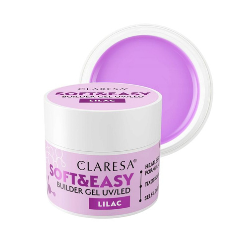 Claresa N Żel budujący do paznokci SoftEasy Builder Lilac 90g