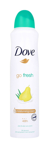 DOVE Go Fresh Dezodorant antyperspirant w sprayu dla kobiet Pearl & Aloe Vera 250 ml