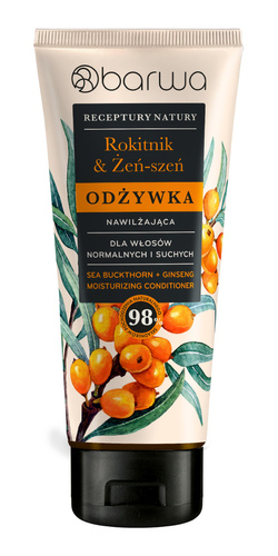 BARWA Natury Odżywka Nawilżająca do Włosów - Rokitnik i Żeń-szeń