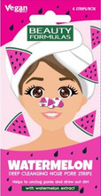 Beauty Formulas Nose Pore Strips Głęboko Oczyszczające Płatki Na Nos - Watermelon (Arbuz) 1 op. - 6 sztuk