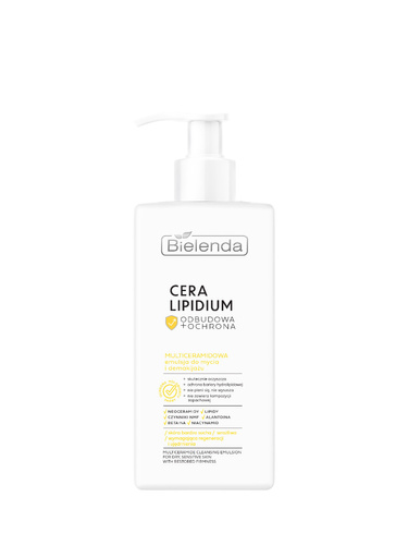 BIELENDA Cera Lipidium Emulsja do Mycia i Demakijażu Multiceramidowa 300 ml - Odbudowa i Ochrona