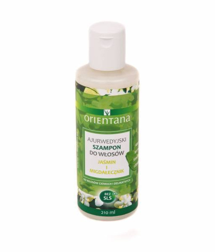 Orientana Ajurwedyjski szampon do włosów jaśmin i migdałecznik 210 ml