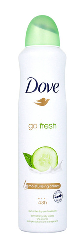 DOVE Go Fresh Dezodorant w sprayu dla kobiet z ogórkiem i zieloną herbatą 250 ml