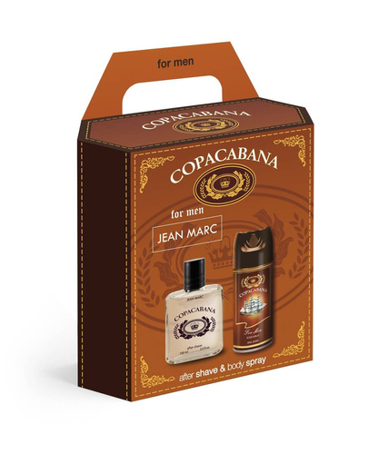 Jean Marc Copacabana Zestaw prezentowy męski - dezodorant 150 ml + woda po goleniu 100 ml