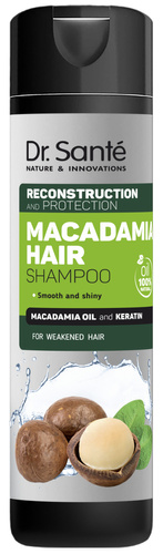 DR. SANTE Macadamia Hair Szampon do włosów osłabionych z olejem makadamia i keratyną 250 ml