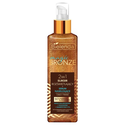 Bielenda 2w1 eliksir rozświetlający, + serum nawilżające twarz + ciało 150ml