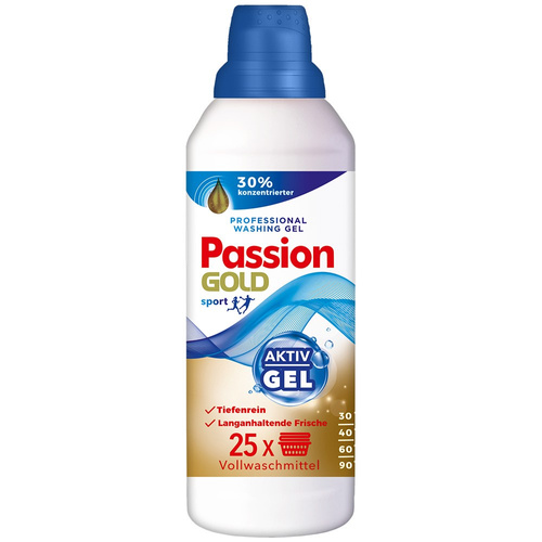PASSION GOLD Żel do prania Sport 1000 ml - Profesjonalny.