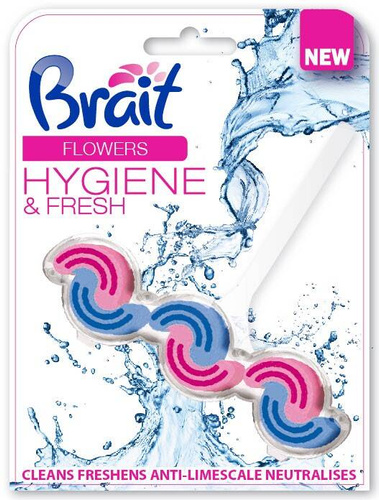 Brait Hygiene Fresh Kostka toaletowa 2-fazowa do WC Flowers45g