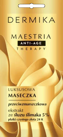 DERMIKA Maestria Anti-Age Therapy Luksusowa Maseczka przeciwzmarszczkowa - ekstrakt ze śluzu ślimaka 5%  7g