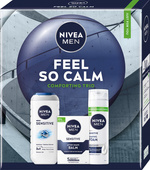 NIVEA Zestaw prezentowy męski Feel so Calm ( Żel pod prysznic 250ml + Balsam po goleniu 100ml + Pianka do golenia 200ml)