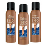 Zestaw 3x Airbrush Legs Water Resistant Spray Tan Glow – Jedwabisty, wodoodporny spray do nóg z efektem rajstop