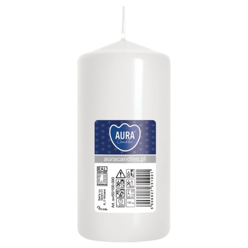 Świeca walec biała sw50/100-090