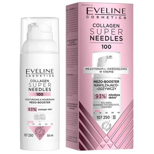 Eveline Super Needles Collagen 100 Mezo-booster nawilżająco-odżywczy 50ml