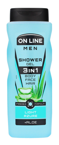 On Line Men Żel pod prysznic 3in1 Light Azure dla mężczyzn 410ml