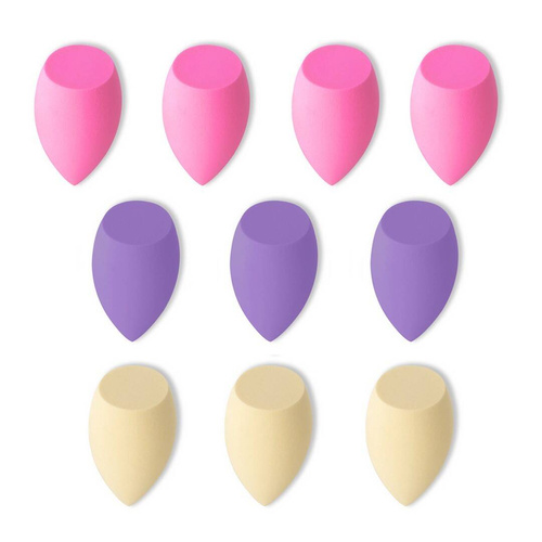 ECarla ZESTAW GB12 Gąbki do makijażuPASTEL - 10szt
