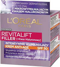 Loreal REVITALIFT FILLER [HA] Krem intensywnie wypełniający zmarszczki Anti-Age SPF50 50ml