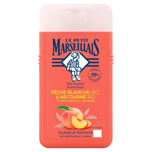 Le Petit Marseillais Żel pod prysznic Bio Biała Brzoskwinia i Bio Nektarynka 250ml