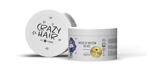 Hiskin Crazy Hair Maska na noc do włosów - Jagoda 300 ml